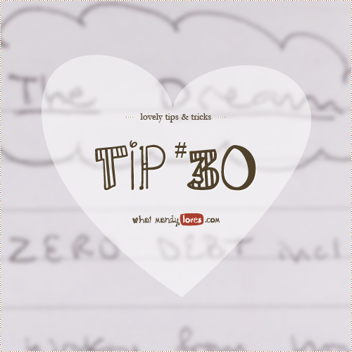 Lovely Tip #30: Leave Out A Dream List via www.whatmandyloves.com